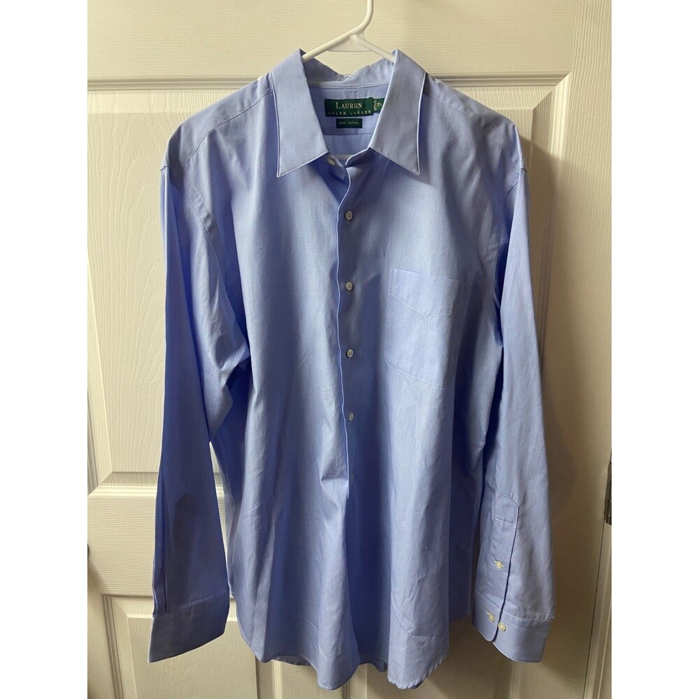 Lauren Ralph Lauren Shirt Mens 16.5 - 34/35 Check Long Sleeve Button Up